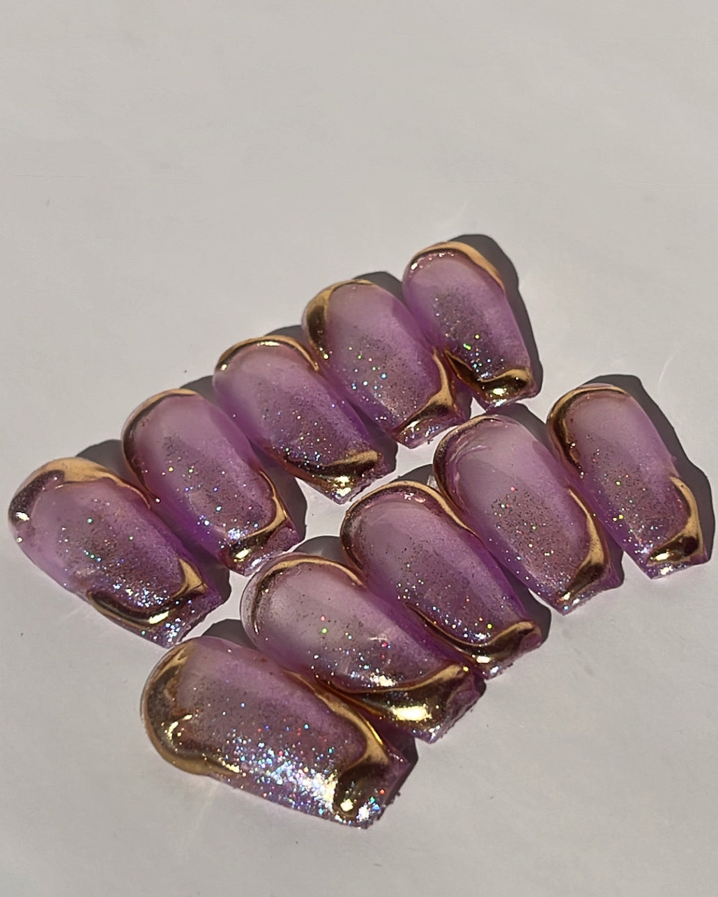 PURPLE GOLD MIRROR